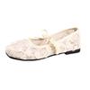 Fashion Breathable Lace Fairy Flat Shoes Women's Summer New Model Me Slip-On Mary Janes Faionable Soft Casual Luxury Footwear