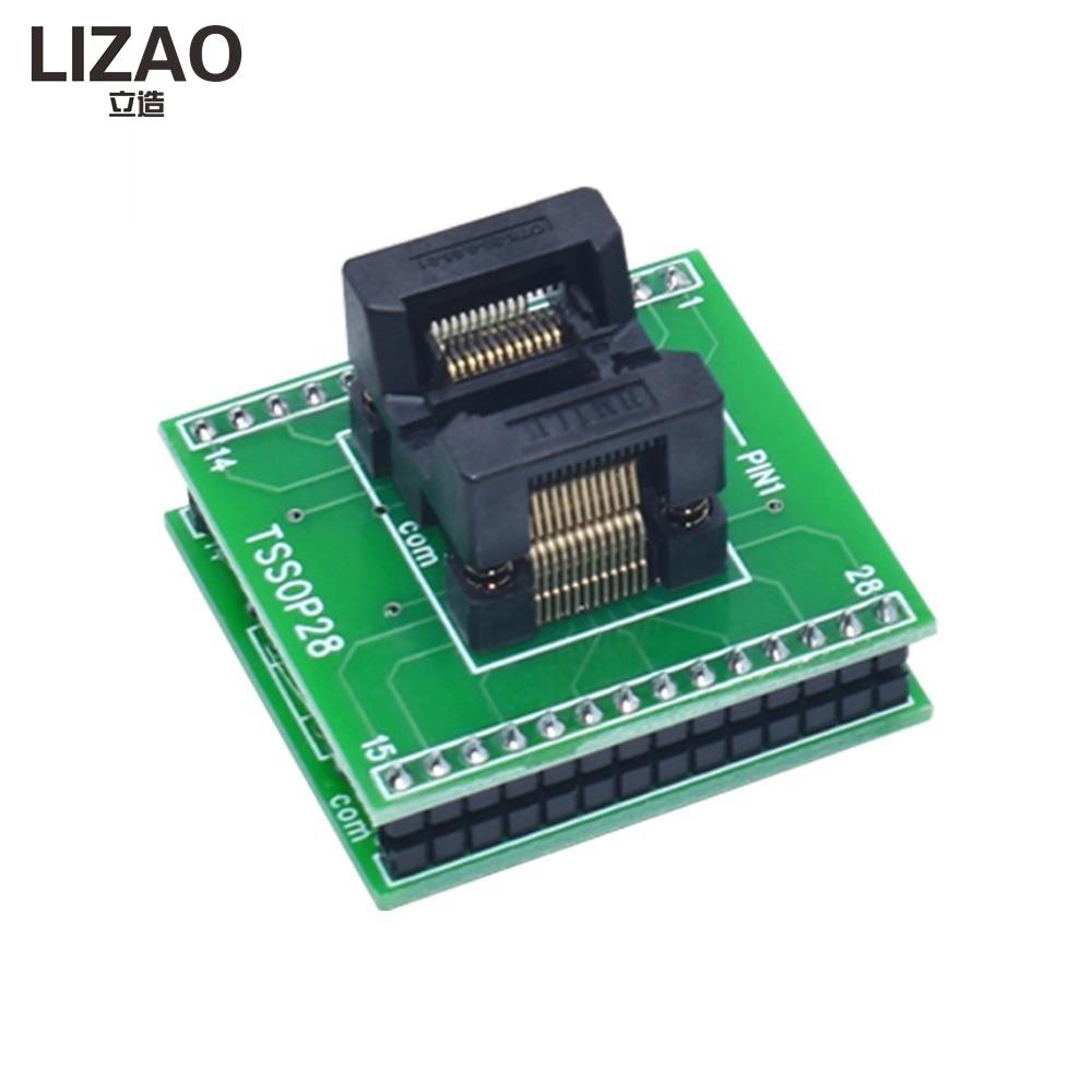 LIZAO CNV-SOP-NDIP-16 28 IC Programming Adapter SOP16 SOP28 TSSOP28 To DIP Test Socket Converter