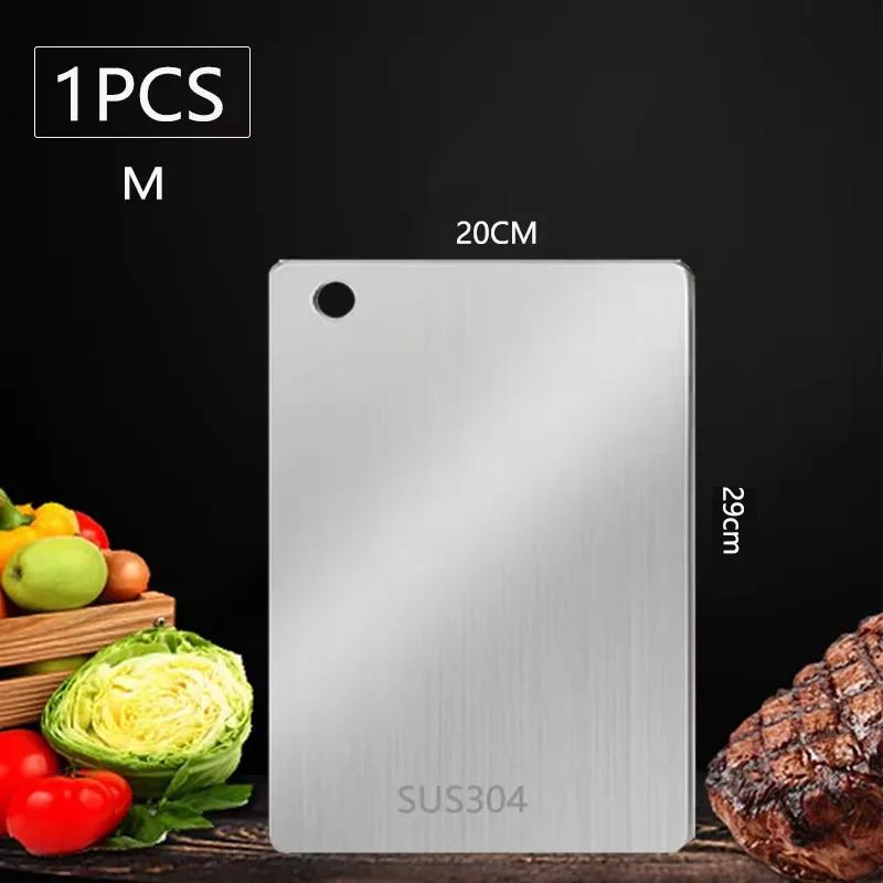 WXCOO Kitchen Cutting Board Food Grade Chopping Cutting Boards Thickened Stainless Steel Boards for Cut Vegetables Fruit Meat