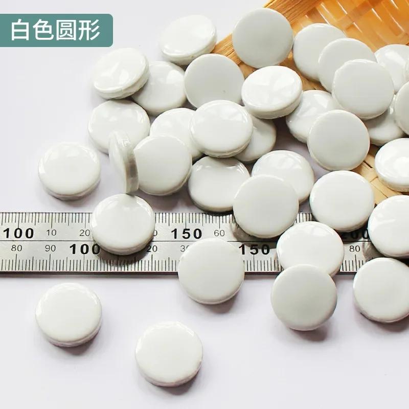 100g Oval Ceramic Mosaic Tiles Multi Color Mosaic Piece DIY Mosaic Making Stones for Craft Hobby Arts Home Wall Decoration arte