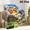 Custom name/text Minecraft Steve Mystery Cube Blanket Suitable All Seasons Soft Comfortable Office Blanket Holiday Birthday Gift Blanket Soft Comforta