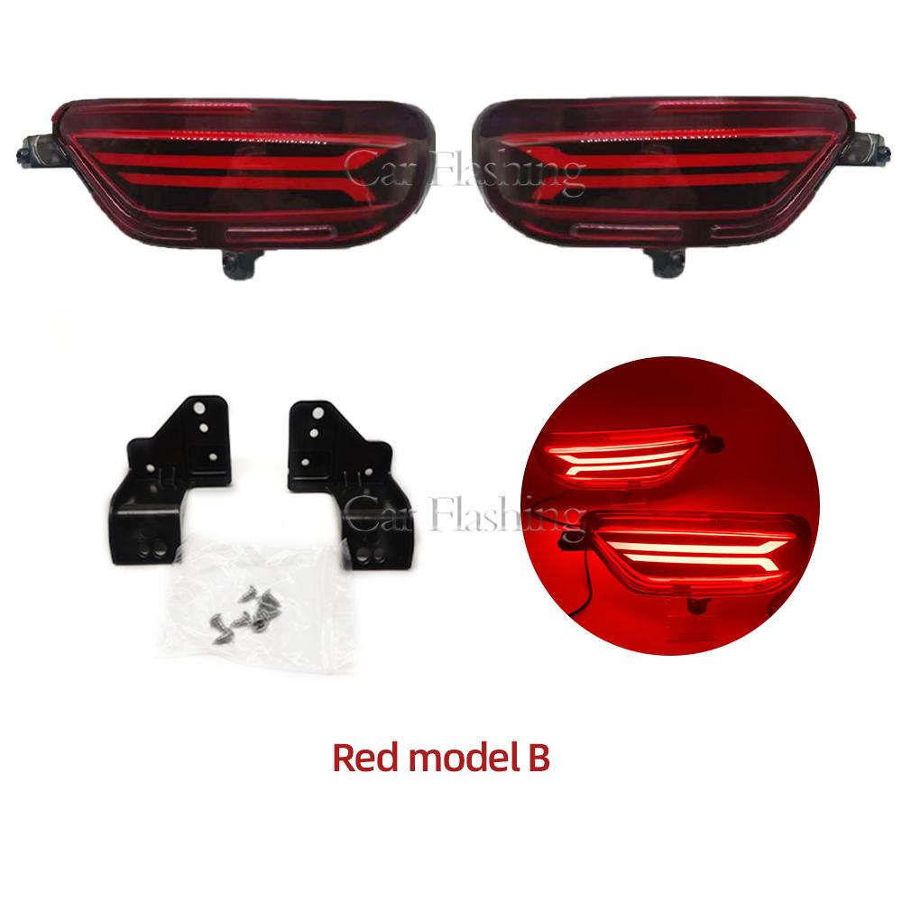 2Pcs For Mazda CX-5 CX5 2017 2018 2019 2020 2021 LED Rear Reflector Taillight Fog Lamp Rear Bumper Light Brake Light Turn Signal
