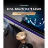Auto-Innendekoration Push-Start-Knopf Chrom-Dekoration Einfaches Push-to-Start Werkzeuglose Montage Austauschbare Duftpads