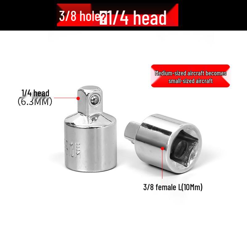 Ratcheting Wrench Socket Adapter Set: 1/4, 3/8, 1/2 inch Interchangeable Converters