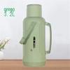 Large Leather-Covered Thermos Flask for Home or Dorm Use - Keeps Tea Warm, Plastic Exterior, Ideal for Students
