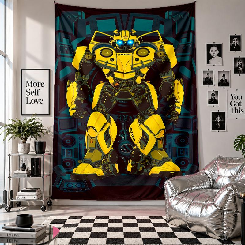 Wall TapestryTransformers Art Hanging Cloth Decorative Background Cover for Room Decoration