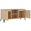 vidaXL TV-Schrank Mit Metallbeinen Sonoma-Eiche 103,5x35x50 Cm