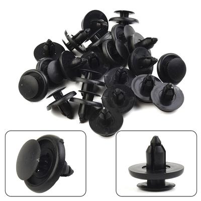 For Car Auto Fender Plastic Rivets Fasteners Vehicle 30pcs Black Set Durabe