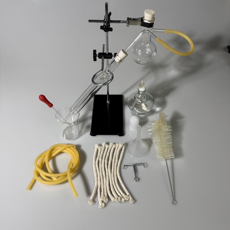 Home Distillation Apparatus Set Home Distiller to Make Essential Oil Moonshine Alcohol Distiller Chemistry Lab Glassware Kit