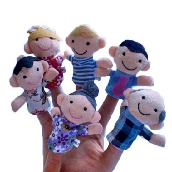 6Pcs Finger Puppet Doll for Kids Finger Doll Props Interactive Storytelling Toy for Teaching And Bonding