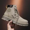 Men's Rhubarb Boots Thick Soled Men's Boots 2026 Autumn and Winter High-quality British Workwear Boots High Top Warm Short Boots