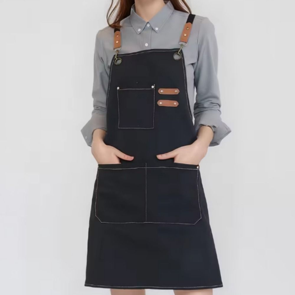 Adjustable Kitchen Apron Oil-proof Chef Apron Household Barista Apron  Grill Restaurant