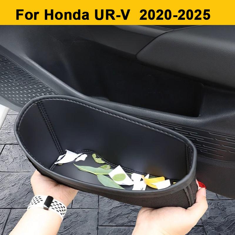 For Honda UR-V URV -2025 Door Side Storage Box Leather Front Rear Door Handle Organizer Tidying Car Door Slot Accessories