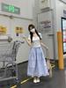 Spring/Summer Korean Style Slim-Fit Bow Tie Lace-Up Short-Sleeved T-Shirt for Women