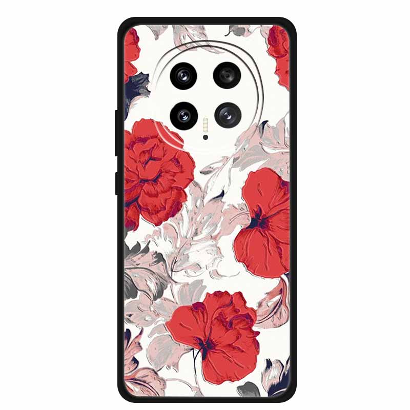 3D Emboss Case For Honor Magic 8 5G Phone Case 8 Pro Flowers Silicone Soft Coque Funda For Honor Magic8 Pro Back Cover Case Bag