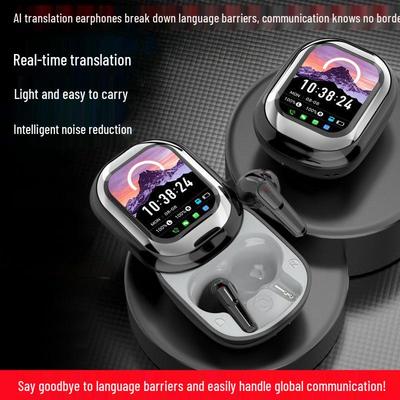 2026 KI Bluetooth-Ohrhörer: Kostenlose lebenslange mehrsprachige Übersetzung, Schiebefach, Touch-Bedienung