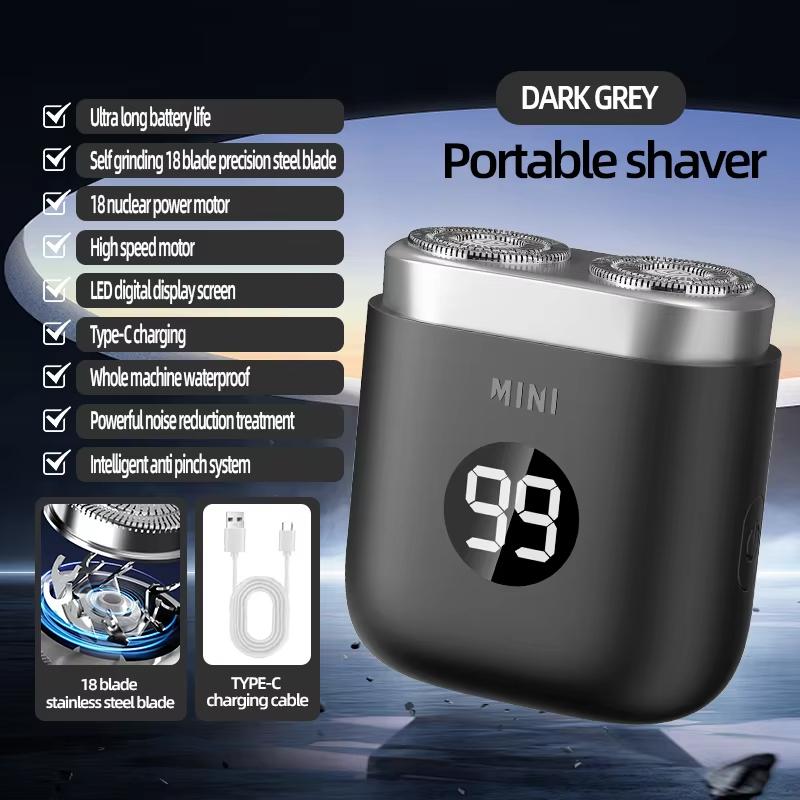 Nový přenosný mini elektrický holicí strojek kapesní velikost elektrický holicí strojek pro muže dobíjecí mokré i suché holení výkonný vodotěsný elektrický holicí strojek