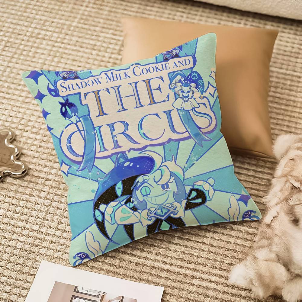 Hot Game C-Cookie Run Kingdom-MT Pillow Case Comfort Sofa Bed Silky Elegant Invisible Zipper Decorative Cushion Cover