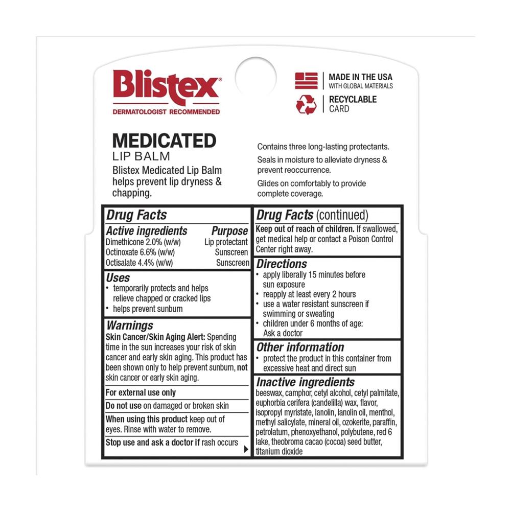 Leczniczy balsam pomadka do ust nawilżająca na podrażnienia Blistex 4,25g