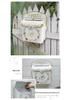 European Style Embossed Floral & Bird Wall-mounted Mailbox - Outdoor Garden Decoration & Indoor Storage