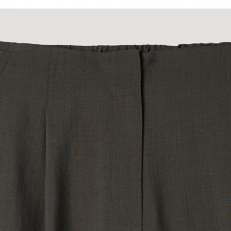 [Ea își dorește] Pantaloni largi cu bandă la spate, SwwSlp22140 Dw