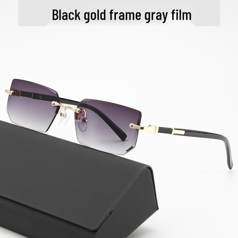Trendy Frameless European & American UV Protection Sunglasses for Men and Women