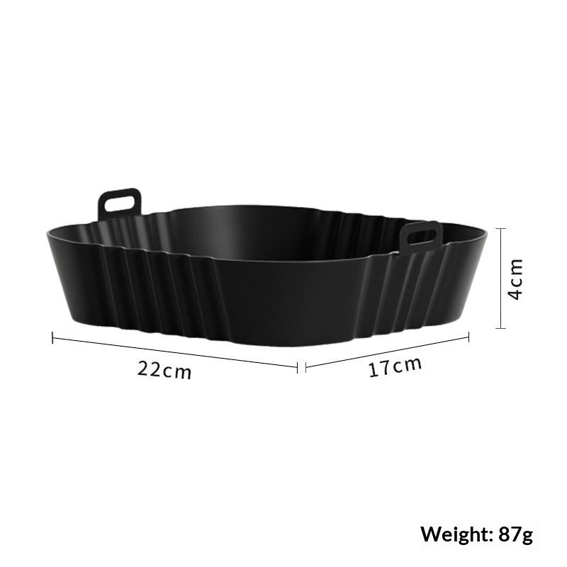1/3/6Pcs 450°F Silicone Non-Stick Dual Texture Dishwasher Safe Crispy/Steam Cooking Baking Tray Air Fryer Mats
