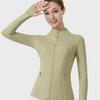 Available: Original Gold Quick-Dry Slimming Fitness Jacket with Stand-Up Collar and Long Sleeves for Running & Yoga.