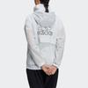 adidas Lightweight Windbreaker Jacket with Hood Women Outerwear White HB8922