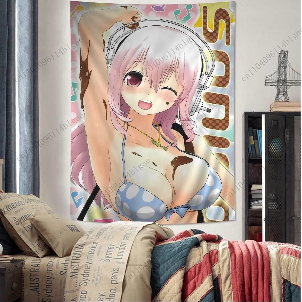 Anime Girl Tapestry Kawaii Anime Wall Decor Cute Anime Wall Art Anime Theme Home Decoration Theme Background Tapestry Wall Hangi