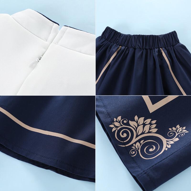 Montagut Kids' Ink Wash Print Hanfu Set