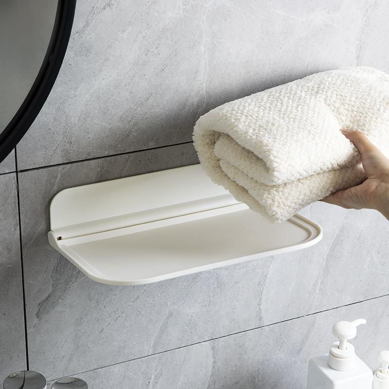 

Wall-Mounted Storage Rack Bathroom Shelf Shower Shelf White Finish Storage Basket Storage Rack Bathroom Accessories Holder