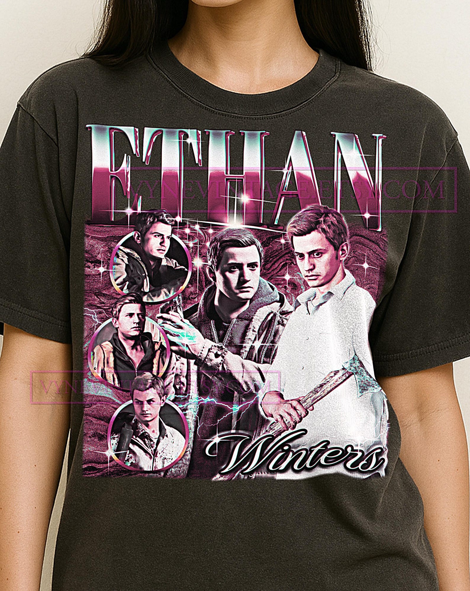 Ethan Winters Shirt, 90s Vintage Retro Bootleg Ethan Winters T-Shirt, Survival Horror Hero Tee, Video Game Protagonist Shirt 4XL