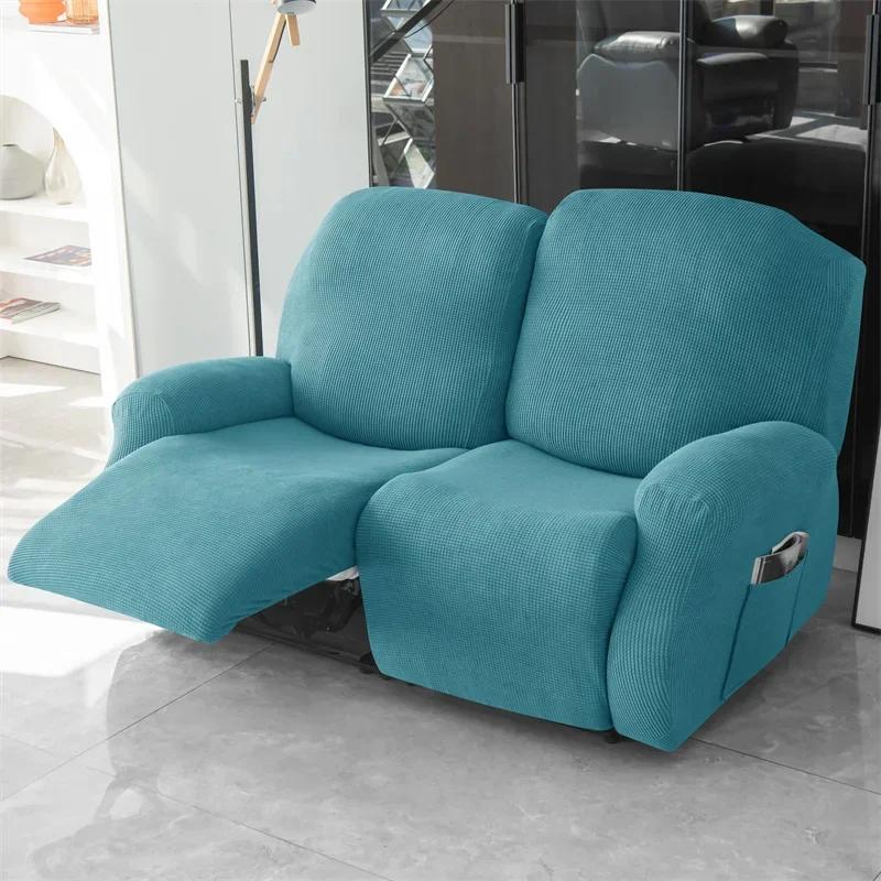 2 Seater Jacquard Recliner Sofa Cover Elastic Sofa Protector Relax Armchair Covers Stretch Couch Slipcover
