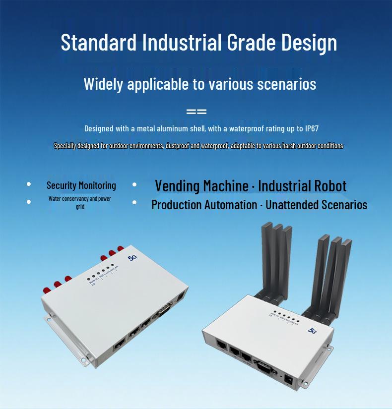 5G WiFi 6 CPE Router with Web Backend, SIM Slot, High-Speed Internet, Gigabit LAN Port, DTU Support