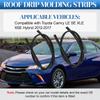 139.5cm Car Roof Rubber Drip Side Finish Moulding Seal Strips Trim for Toyota Camry LE SE XLE XSE Hybrid 2012-2017 75556-06080