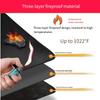 Double Sided Silicone Mat with Fiberglass for Heat Protection and Easy Cleaning Suitable for Outdoor Stove and Grill Use