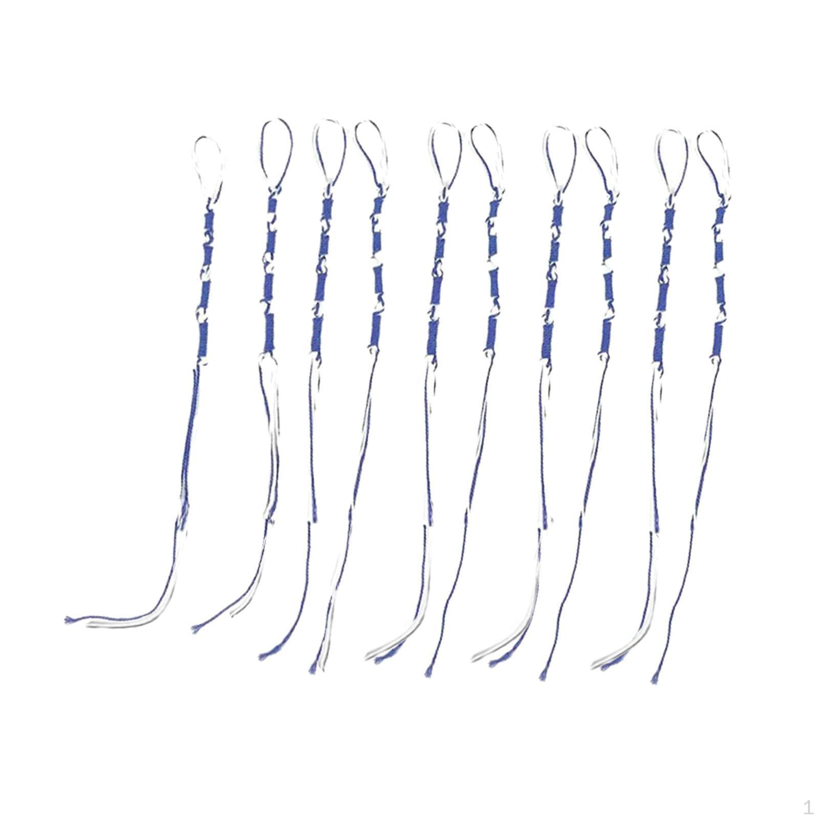 

10 Jewish Tzitzit for Jeans, Tassels, Prayer Shawls, Jeans Accessories Blue White
