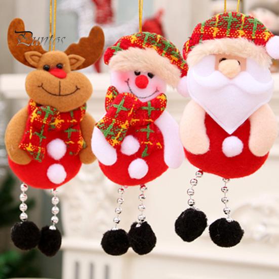 Hängendes Ornament, superweich, bezauberndes Aussehen, Lanyard-Design, fusselfrei, lichtbeständig, dekoratives Tuch, kleiner Anhänger, Plüschpuppe, Weihnachtsbaumdekoration