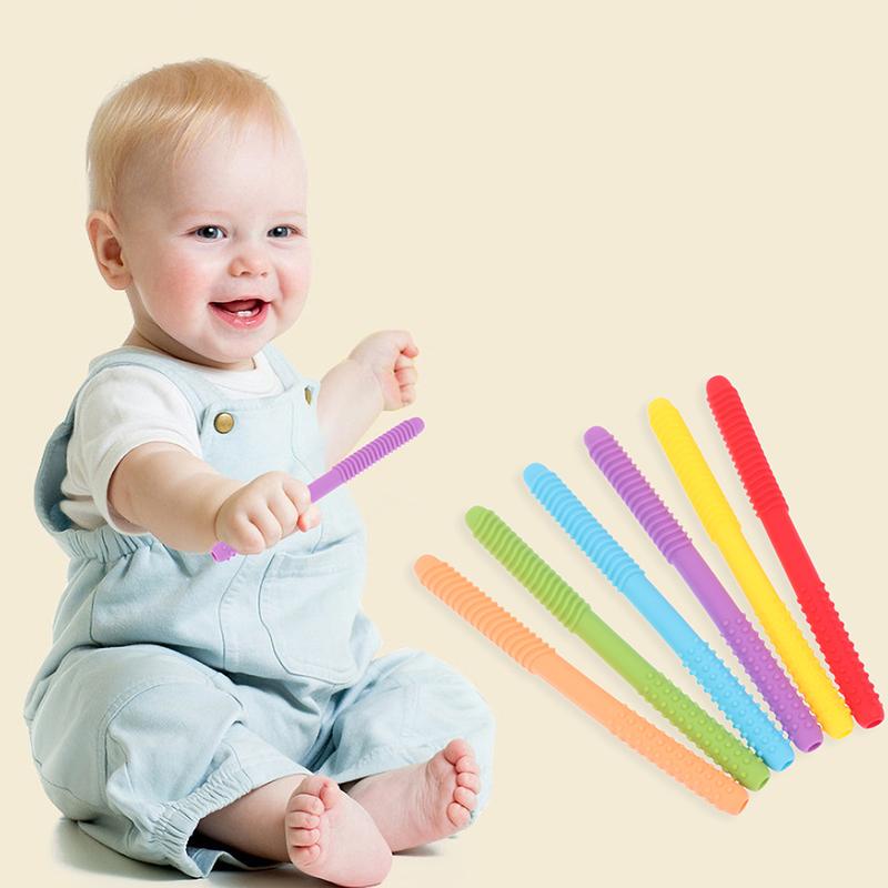 Hollow Chewing Tube: Oral Motor Training Teether for Speech Therapy & Baby Molar Massage - Safe Sensory Toy