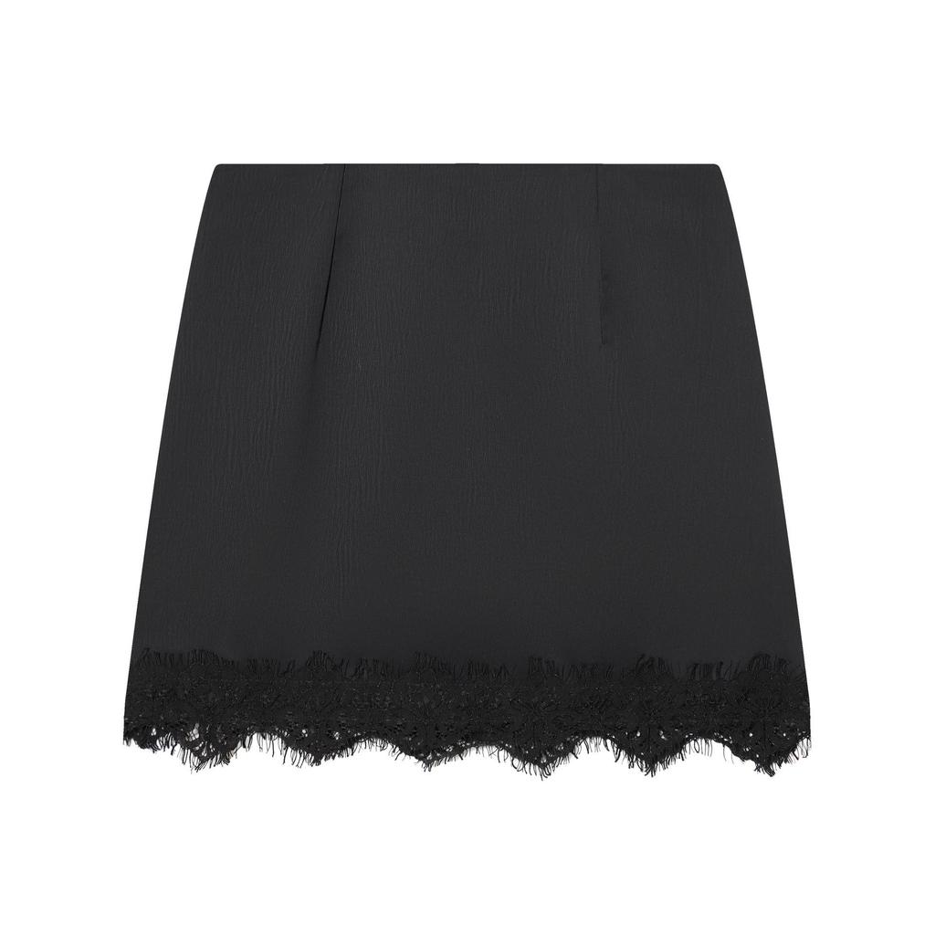 European & American Style Women's Skort with Lace Hem - Versatile Fashion for a Chic Look