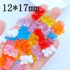 20 Stück Mixfarben Harzbär Süße Süßigkeit Flache Rückseite Cabochon Miniatur Muster Applikation Ornament Basteln DIY Scrapbook