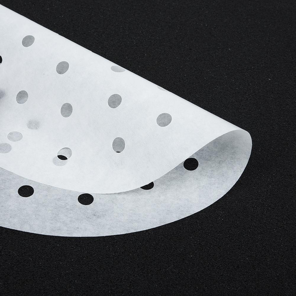 100x Round Non-Stick Disposable Steamer Paper For Air Fryer Steaming Basket