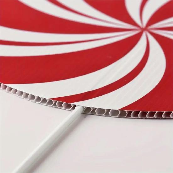 Velké vánoční ozdoby na stromeček s mátovými lízátky/perníkem, plastové ozdoby na vánoční stromeček, vánoční párty, váza