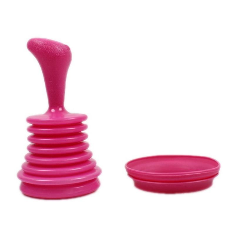 Powerful Bathroom Drain Plunger For Hair Clog Removal Rubber Construction MultiPurpose Sink Shower Cleaning Tool