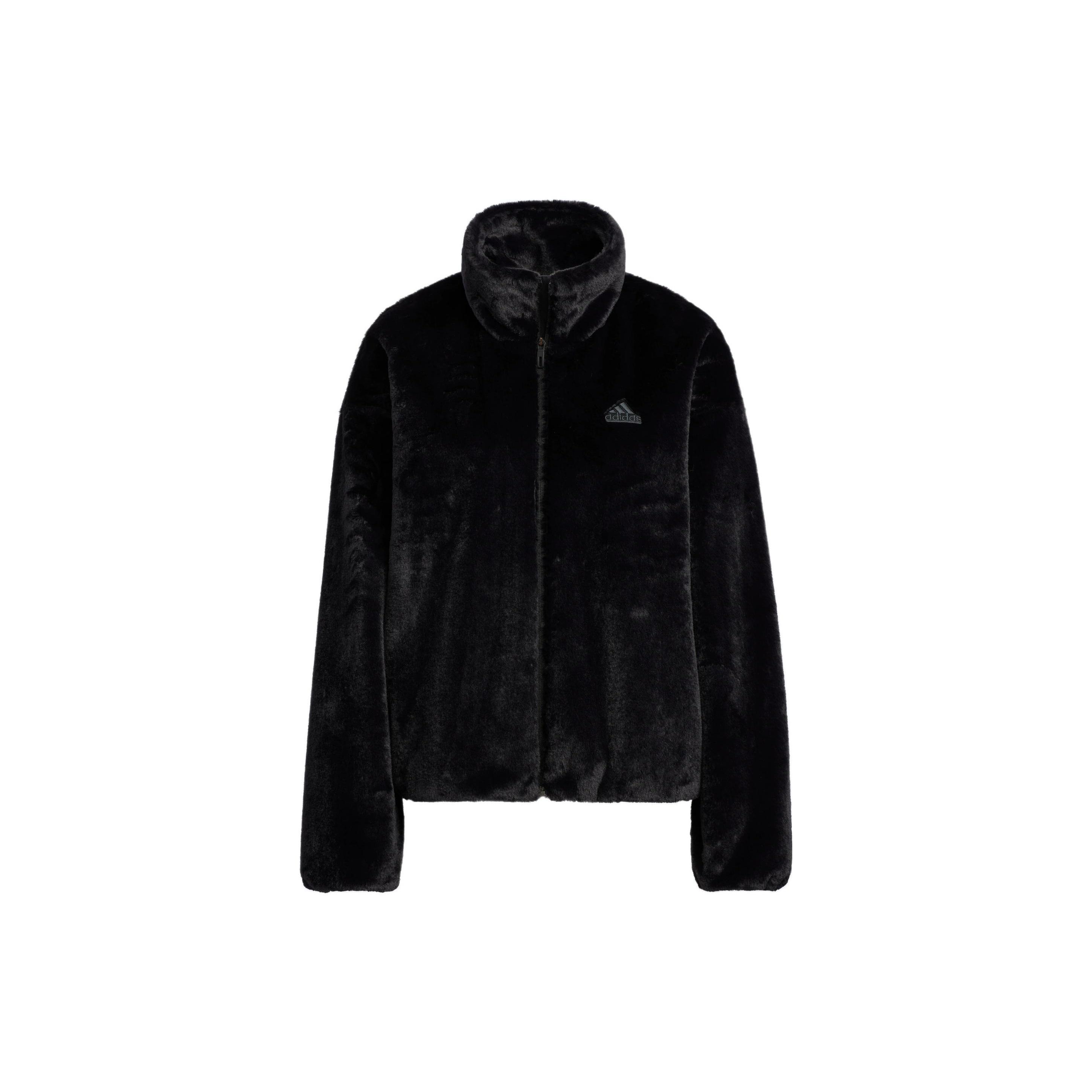 (WMNS) adidas Met Fur Jacket T1 Asia Sizing Black Women s HM7105 S