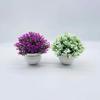 Pink Artificial Potted Flowers Simulation Artificial Grass Artificial Faux Plants Plastic Fake Flower Bonsai
