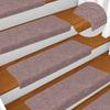 Self-adhesive Stair Treads 5 Pieces 65 X 21 X 4 Cm Rectangular Edge