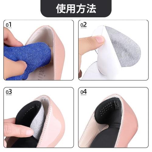 LKCCTK Heel Pads, Prevents Blisters, Anti-Slip, Adjustable Size, Prevents Slip-Ons, Strong Adhesive, Fits Most Shoes, Including Leather Shoes and High