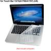Silicone Clear Keyboard Protective Cover Film for MacBook Air 13inch Pro 15inch